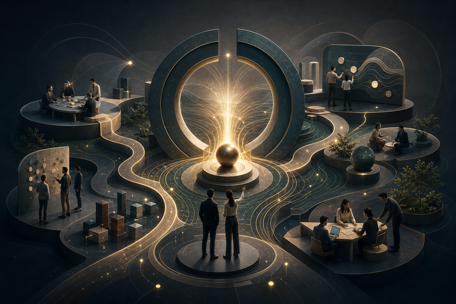 A custom organisational solution architecture unlocking dormant capability and potential.