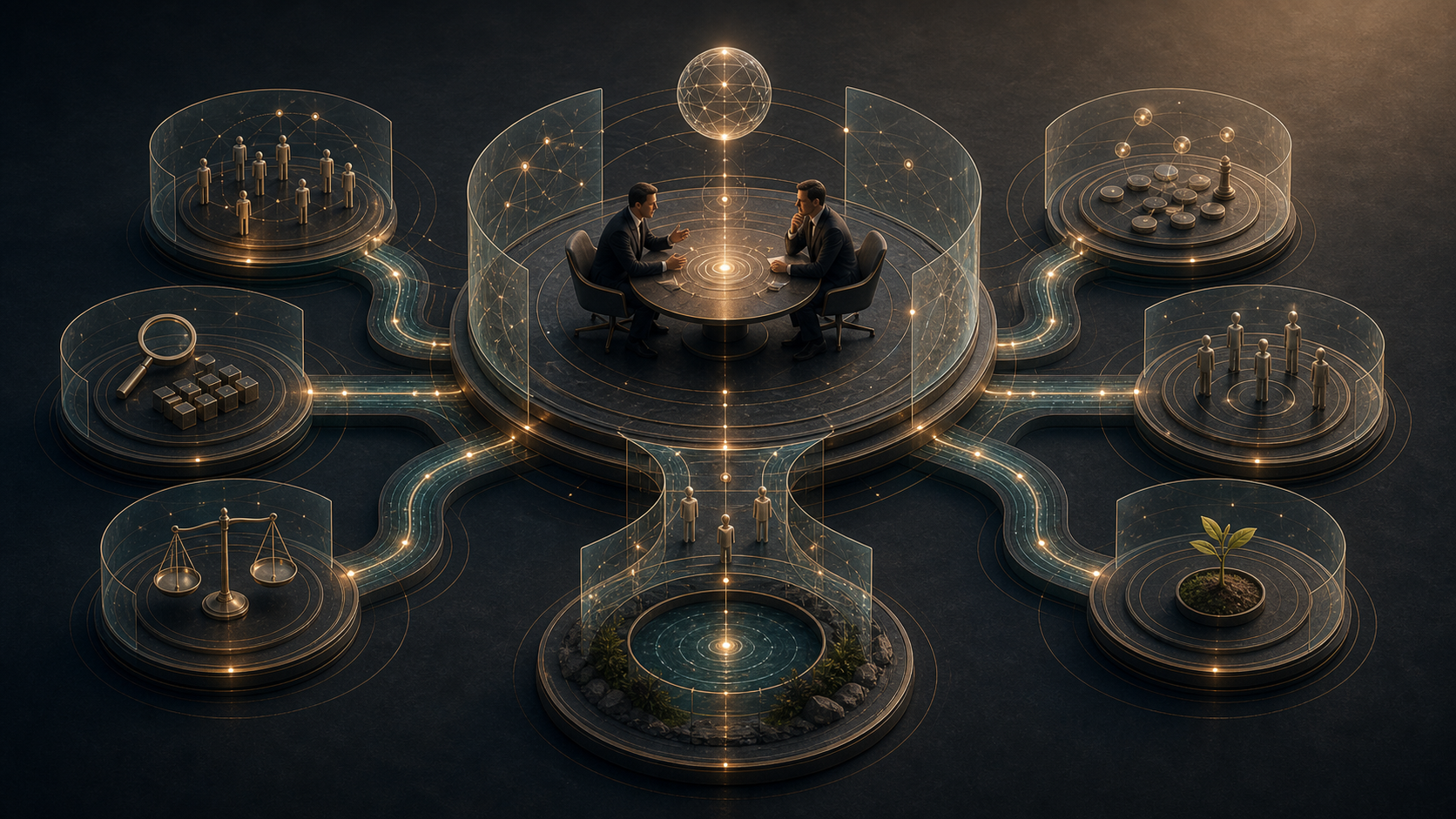 Negotiation platform balancing interests, options, trust, concessions, leverage, and mutual value.