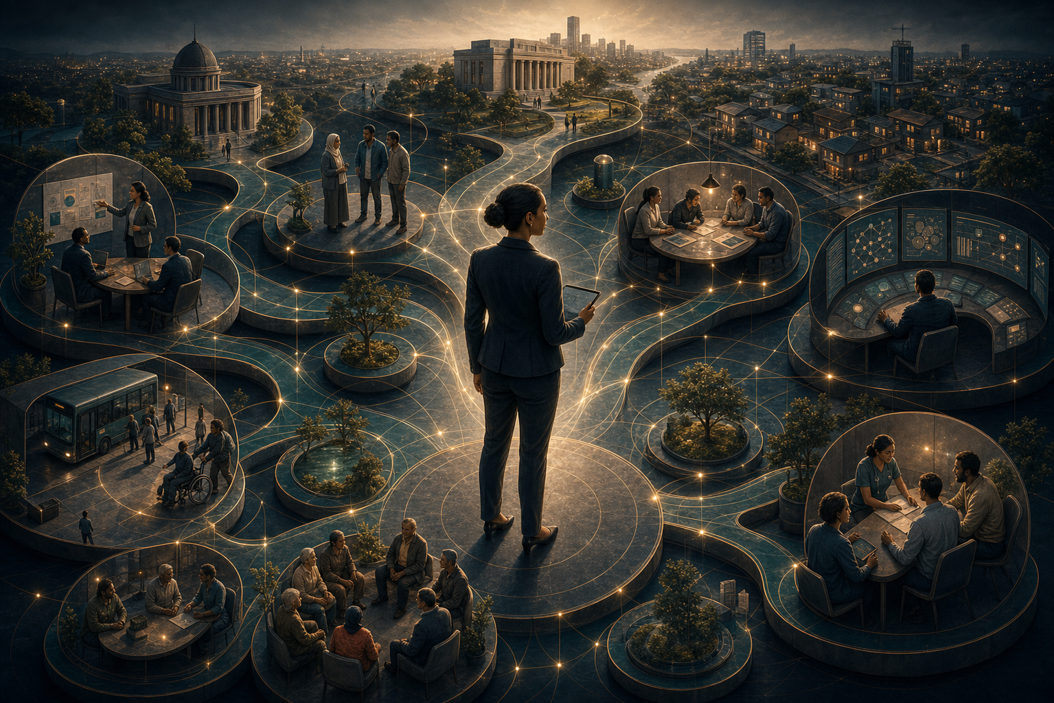 A civic leadership network connecting public service, entrepreneurial initiative, and responsive institutional change.