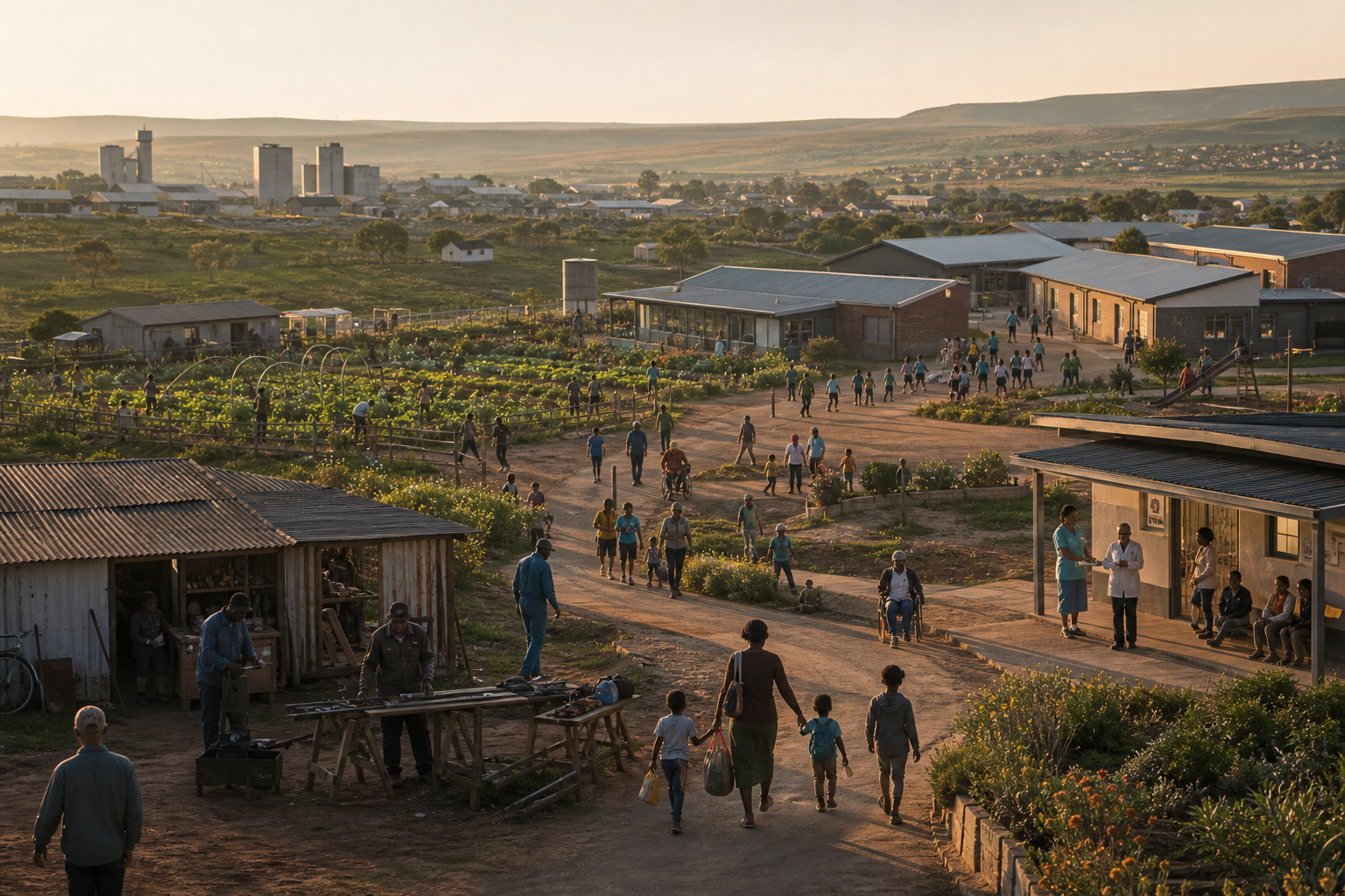 A South African community where residents of different ages work, learn, care and participate in daily life.
